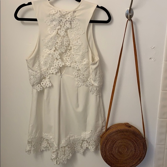 White Lace Romper - Picture 2 of 8